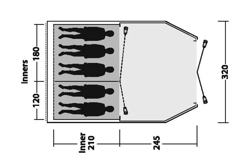 Outwell Dash 5 Tent - 2022 Model-2
